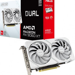 Asus RX 9060 XT Dual 16GB GDDR6 White videokártya (DUAL-RX9060XT-16G-WHITE)