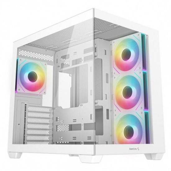 DEEPCOOL CG530 4F WH Tápegység nélkül, Fehér Üvegfalú Ház ATX DEEPCOOL CG530 4F WH Tápegység nélkül, Fehér Üvegfalú Ház ATX