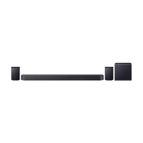 SAMSUNG HW-Q990H 11.1.4 csatornás hangprojektor mélynyomóval és hátsó hangszórókkal, Fekete SAMSUNG HW-Q990H 11.1.4 csatornás hangprojektor mélynyomóval és hátsó hangszórókkal, Fekete