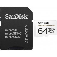 Sandisk High Endurance 64GB (SDXC Class 10 UHS-I U3) micro SD memóriakártya (00183566)