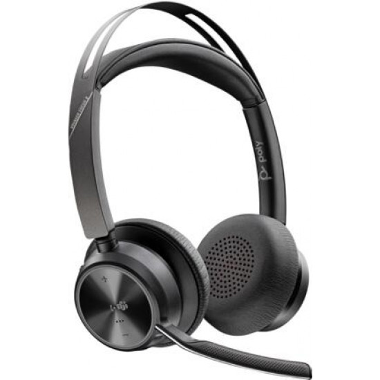HP POLY fejhallgató Voyager Focus 2 USB-C-C+USB-C/A Adapter Microsoft Teams-tanúsítvánnyal