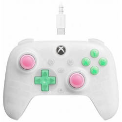 8Bitdo Ultimate Mini, Xbox Series X|S, Xbox One, PC, Official, Hall-Effect, áttetsző fehér vezetékes kontroller
