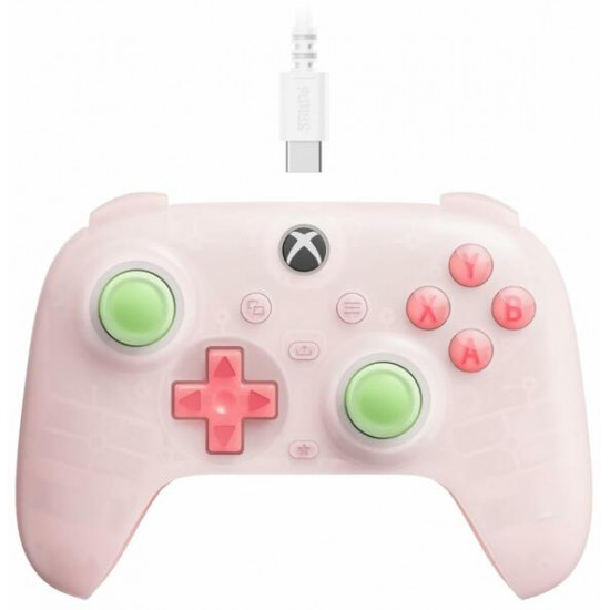 8Bitdo Ultimate Mini, Xbox Series X|S, Xbox One, PC, Official, Hall-Effect, pink vezetékes kontroller 8Bitdo Ultimate Mini, Xbox Series X|S, Xbox One, PC, Official, Hall-Effect, pink vezetékes kontroller
