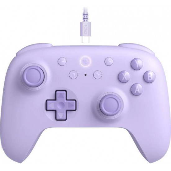 8BitDo Ultimate 2C Wired, PC (Windows), Mobil (Android), 1000Hz, Hall-Effect, lila vezetékes kontroller