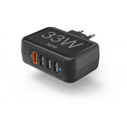 Hama 201629 FIC E3 USB 4X (1XQC3.0, 3XUSB-A) 33W hálózati töltő