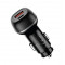 COLORWAY Autós töltő, CW-CHA067PD-BK, 2xUSB (Type-C PD45W + USB QC3.0 18W) (63W), fekete