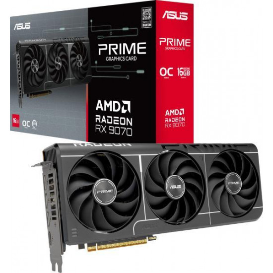 ASUS AMD RX 9070 16GB DDR6 OC PCI-Ex16x Videokártya