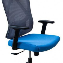IRISOffice Eclipse kék/szürke ergonómikus, szövet-hálós irodai forgószék fej és háttámasszal