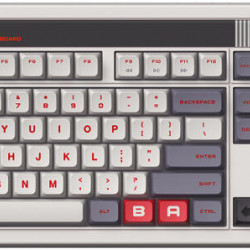 8BitDo Retro 108, Mechanikus, Kailh Box, N Edition, vezeték nélküli billentyűzet