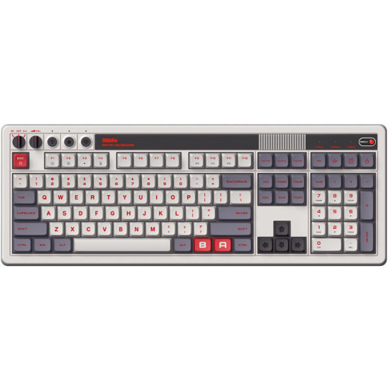 8BitDo Retro 108, Mechanikus, Kailh Box, N Edition, vezeték nélküli billentyűzet 8BitDo Retro 108, Mechanikus, Kailh Box, N Edition, vezeték nélküli billentyűzet