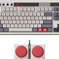 8BitDo Retro 87, Mechanikus, Kailh Box, N Edition, vezeték nélküli billentyűzet