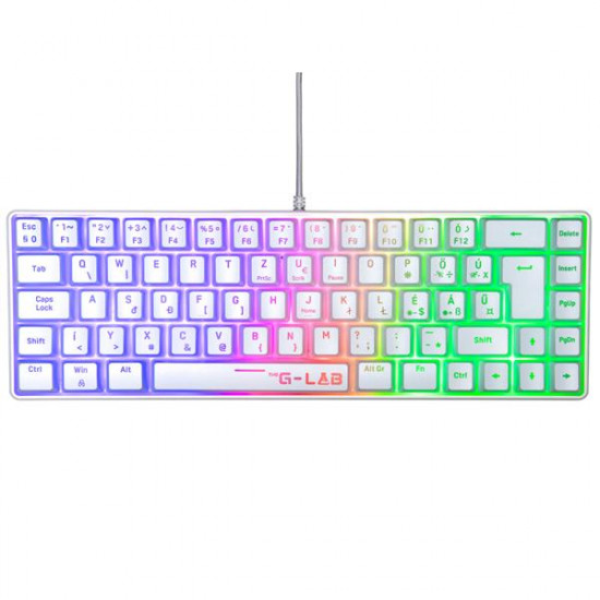 KEY-The G-Lab Gaming KEYZ HYDRO USB billentyűzet HU Fehér RGB KEY-The G-Lab Gaming KEYZ HYDRO USB billentyűzet HU Fehér RGB