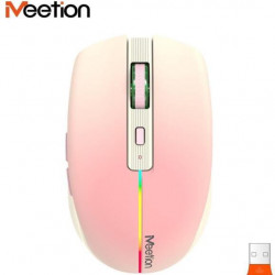 MOU-Meetion BTM002 pink RGB wireless egér