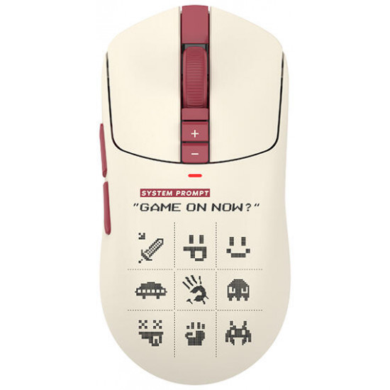 A4-Tech Bloody R72 Ultra Duo Pixels Red vezeték nélküli fehér gamer egér A4-Tech Bloody R72 Ultra Duo Pixels Red vezeték nélküli fehér gamer egér