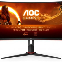 AOC Ívelt Gaming 180Hz VA monitor 34
