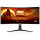 AOC Ívelt Gaming 180Hz VA monitor 34