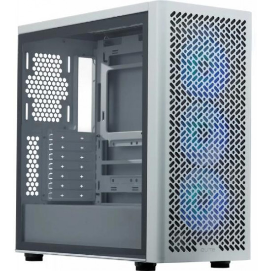COOLER MASTER Elite 502 White, Tápegység nélkül, fehér Ház ATX