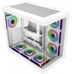 COOLER MASTER Elite 600 White 7*ARGB, Tápegység nélkül, fekete Ház ATX