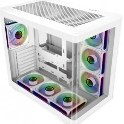 COOLER MASTER Elite 600 White 7*ARGB, Tápegység nélkül, fekete Ház ATX