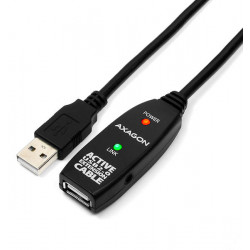 Axagon aktív USB hosszabbító kábel, 5m (ADR-205)