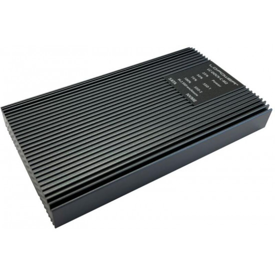 LC-Power 2xM.2 NVMe és MSATA dokkoló állomás (LC-DOCK-C-M2)