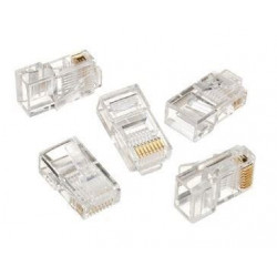 Rainbow CAT5e RJ45 UTP csatlakozó dugó (100 darab) Rainbow CAT5e RJ45 UTP csatlakozó dugó (100 darab)