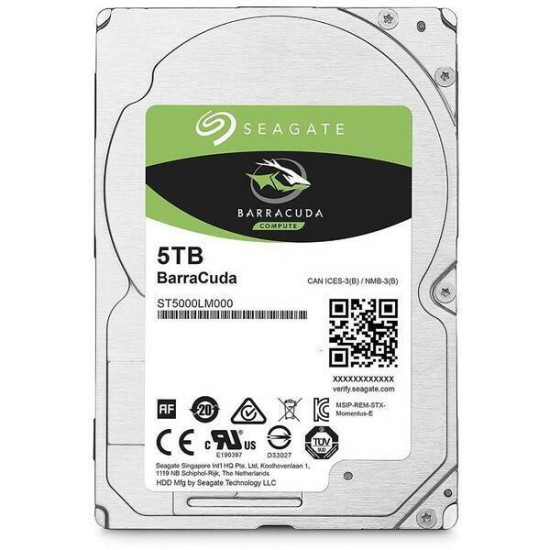 Seagate BarraCuda 5TB 2,5 notebook merevlemez BONTOTT (ST5000LM000Bontott)