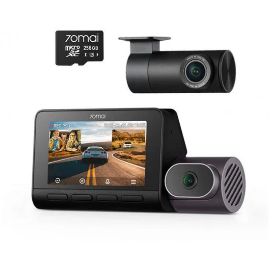 70mai Dash Cam 4K T800 Premium Set menetrögzítő kamera + hátsó kamera szett +256 GB microSDXC U3 (XM70MAIPPT80041256SE) 70mai Dash Cam 4K T800 Premium Set menetrögzítő kamera + hátsó kamera szett +256 GB microSDXC U3 (XM70MAIPPT80041256SE)